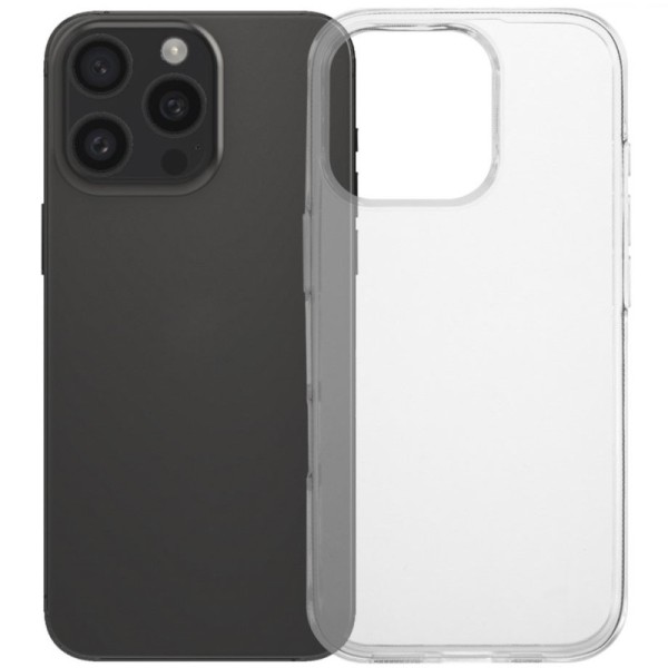 Твердый силиконовый чехол (TPU) - прозрачный (iPhone 16 Pro)