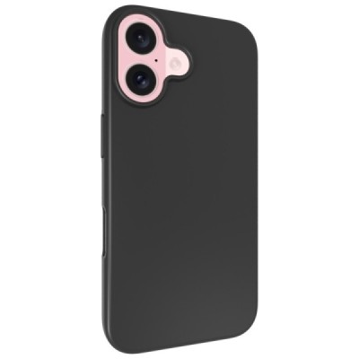 Твердый силиконовый чехол (TPU) для Apple iPhone 16, чёрного цвета | Vacins.lv
