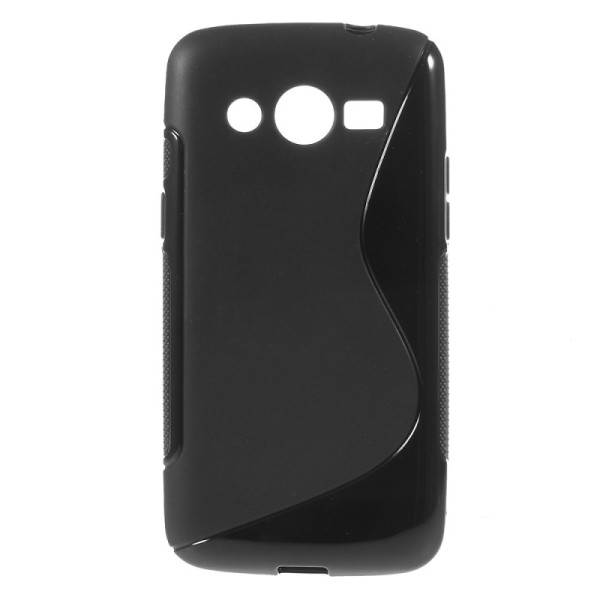Kieto silikono dėklas - juodas (Galaxy Core LTE)