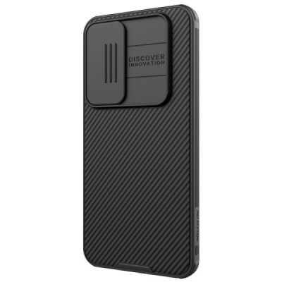 Samsung Galaxy S24 FE "Nillkin" CamShield Pro чёрный чехол с защитной крышкой для камеры | Vacins.lv