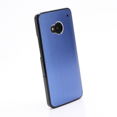 Šlifuoto metalo HTC One M7 mėlynas dėklas (Dėkliukas) / Priedai.lt