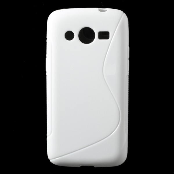 Cieta silikona futrālis - balts (Galaxy Core LTE)