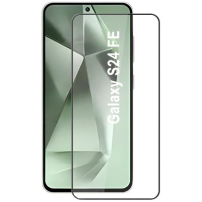 Samsung Galaxy S24 FE "Mocolo" 2.5D Tempered Glass melns ekrāna aizsargstikls | Vacins.lv