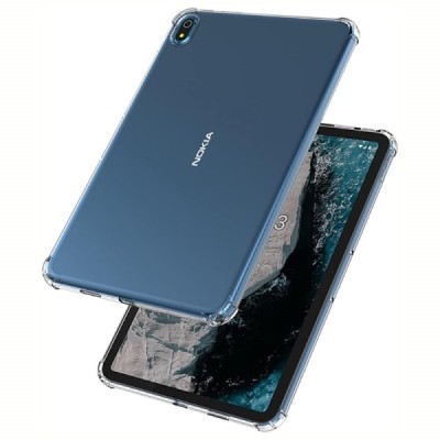 Nokia T10 pastiprinātas aizsardzības cieta silikona (TPU) dzidrs apvalks | Vacins.lv