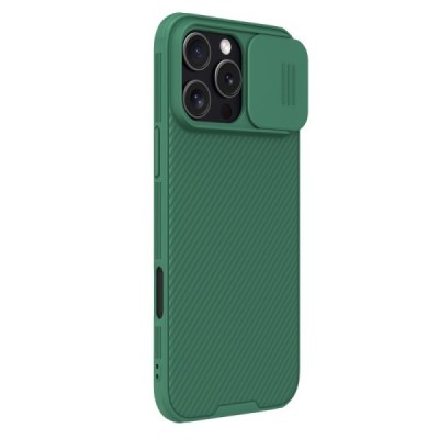 Apple iPhone 16 Pro "Nillkin" CamShield Pro Magnetic зелёный чехол | Vacins.lv