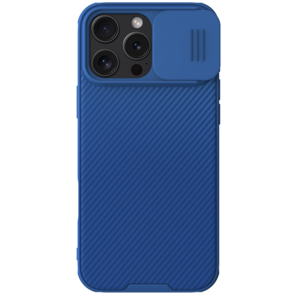 "Nillkin" CamShield Pro Magnetic apvalks - zils (iPhone 16 Pro Max)