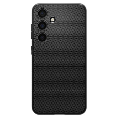 Samsung Galaxy S24 "Spigen" Liquid Air melns cieta silikona apvalks | vacins.lv