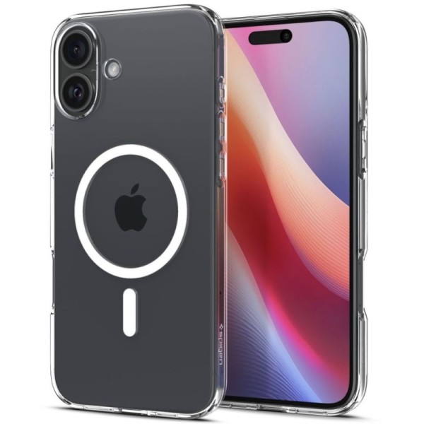 "Spigen" Liquid Crystal MagFit чехол - прозрачный (iPhone 16 Plus)