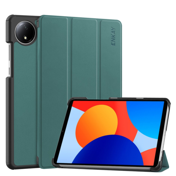 "Enkay" Atvēramais maciņš - zaļš (Redmi Pad SE 8.7)