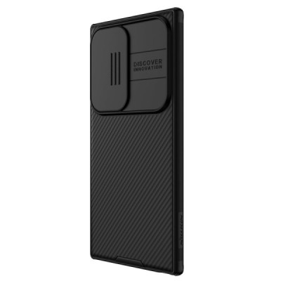 Samsung Galaxy S24 Ultra "Nillkin" CamShield Pro melns apvalks | Vacins.lv