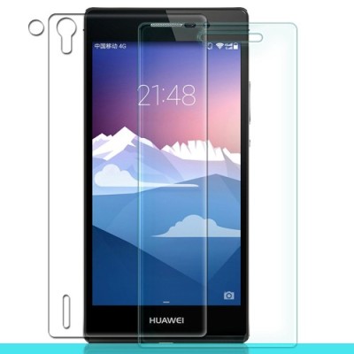 Huawei Ascend P7 aizsargplēves ekrānam un aizmugurējai daļai - dzidras / Vacins.lv