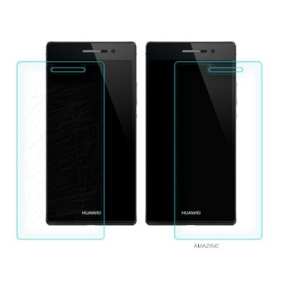 Huawei Ascend P7 aizsargplēves ekrānam un aizmugurējai daļai - dzidras / Vacins.lv