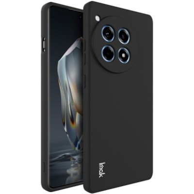 OnePlus 12R / Ace 3 "Imak" cieta silikona (TPU) melns apvalks | vacins.lv