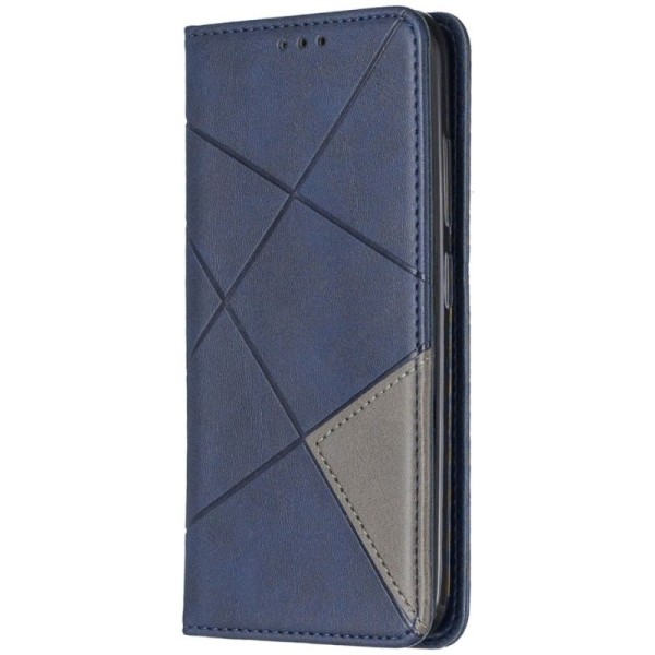 Солидный чехол-книжка "Binfen" Geometric - синий (Nokia 2.2)
