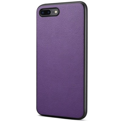 „Deluxe Leather“ Apple iPhone 8 Plus чёрный кожаный чехол | Vacins.lv