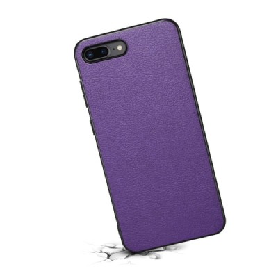„Deluxe Leather“ Apple iPhone 8 Plus чёрный кожаный чехол | Vacins.lv