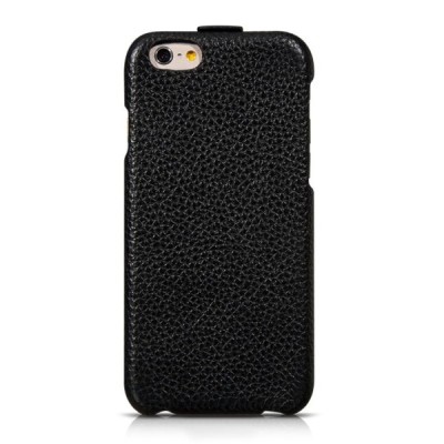 Greznais „HOCO“ Duke sērijas ādas atvērams melns Apple iPhone 6 (6s) futrālis / Vacins.lv