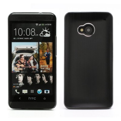 Slīpēta metāla melns HTC One M7 apvalks / Vacins.lv