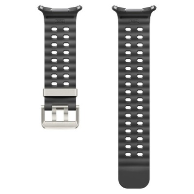Samsung Galaxy Watch Ultra Marine viedā pulksteņa cietā silikona (TPU) siksniņa - pelēks | Vacins.lv