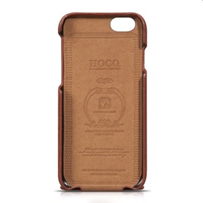 Greznais „HOCO“ Duke sērijas ādas atvērams brūns Apple iPhone 6 (6s) futrālis / Vacins.lv