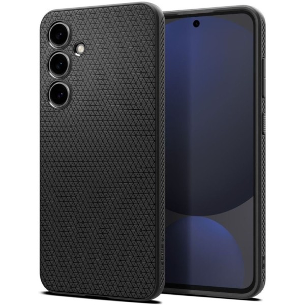 "Spigen" Liquid Air apvalks - melns (Galaxy S24 FE)