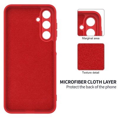 Samsung Galaxy A16 "Shell" cieta silikona (TPU) apvalks - sarkans | vacins.lv