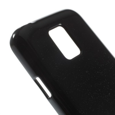 Samsung Galaxy S5 mini G800 Mercury melns cieta silikona (TPU) futrālis / Vacins.lv