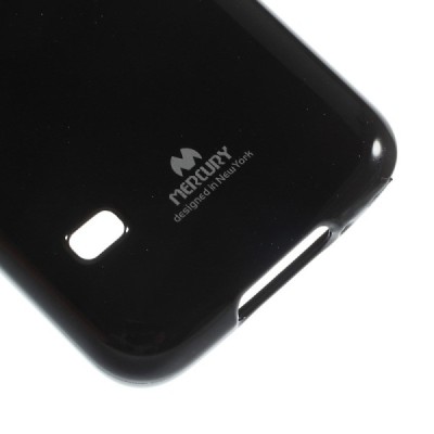 Samsung Galaxy S5 mini G800 Mercury melns cieta silikona (TPU) futrālis / Vacins.lv