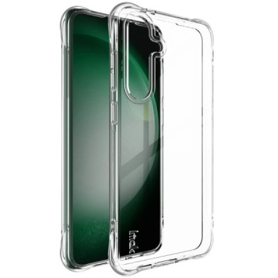 Samsung Galaxy S24 FE "Imak" усиленный твердый силиконовый TPU прозрачный чехол | Vacins.lv