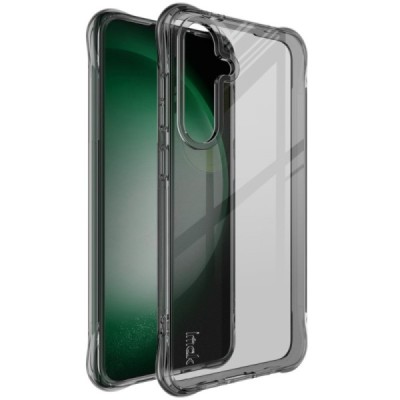 Samsung Galaxy S24 FE "Imak" pastiprinātas aizsardzības cieta silikona (TPU) caurspīdīgs pelēks vāciņš | Vacins.lv