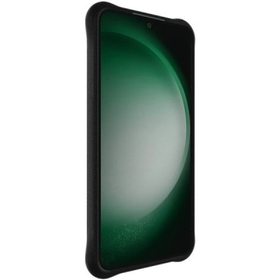 Samsung Galaxy S24 FE "Imak" pastiprinātas aizsardzības cieta silikona matēta (TPU) melns vāciņš | Vacins.lv
