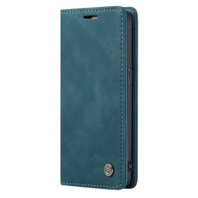 Samsung Galaxy S7 (G930) CaseMe Retro открываемый зелёный кожаный чехол - книжка | Vacins.lv