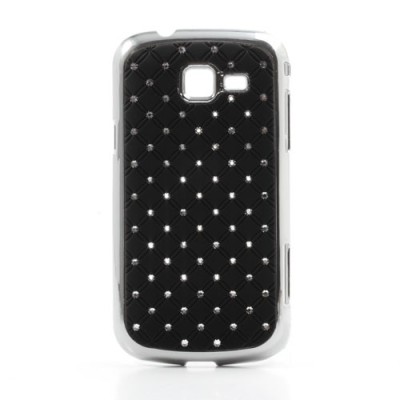 Samsung Galaxy Trend II S7570 elegants melns futrālis ar spīduļiem / Vacins.lv