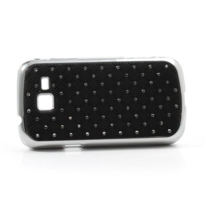 Samsung Galaxy Trend II S7570 elegants melns futrālis ar spīduļiem / Vacins.lv