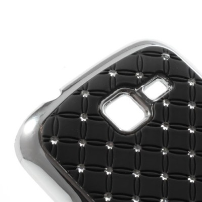 Samsung Galaxy Trend II S7570 elegants melns futrālis ar spīduļiem / Vacins.lv