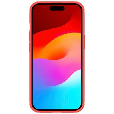 Apple iPhone 15 „Nillkin“ Frosted Shield Pro красный чехол | Vacins.lv