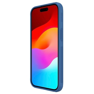 Apple iPhone 15 „Nillkin“ Frosted Shield Pro синий чехол | Vacins.lv