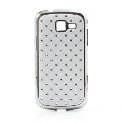 Samsung Galaxy Trend II S7570 elegants balts futrālis ar spīduļiem / Vacins.lv