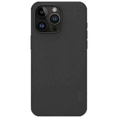 Apple iPhone 15 Pro „Nillkin“ Frosted Shield Pro чёрный чехол | Vacins.lv