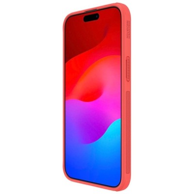 Apple iPhone 15 Pro Max „Nillkin“ Frosted Shield Pro красный чехол | Vacins.lv