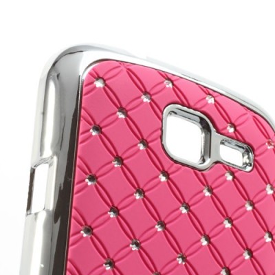 Samsung Galaxy Trend II S7570 elegants rozs  futrālis ar spīduļiem / Vacins.lv