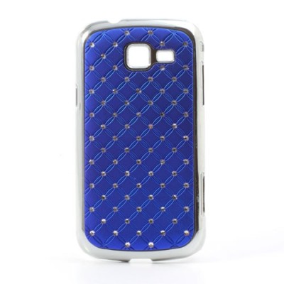 Samsung Galaxy Trend II S7570 elegants tumši zils futrālis ar spīduļiem / Vacins.lv