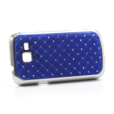 Samsung Galaxy Trend II S7570 elegants tumši zils futrālis ar spīduļiem / Vacins.lv