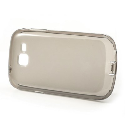 Samsung Galaxy Trend II S7570 kieto silikono tpu skaidrus pilkas dėklas - nugarėlė / Priedai.lt