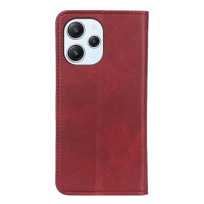 Xiaomi Redmi 12 4G „Split“ красный кожаный чехол-книжка | Vacins.lv
