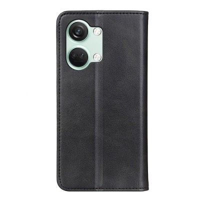 OnePlus Nord 3 „Split“ чёрный кожаный чехол-книжка | Vacins.lv