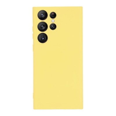 Samsung Galaxy S23 Ultra (SM-S918) Shell (TPU) твердый силиконовый чехол - жёлтый | Vacins.lv