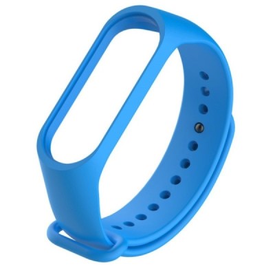 Viedā pulksteņa Xiaomi Mi Band 4 cietā silikona (TPU) siksniņa - zils | Vacins.lv