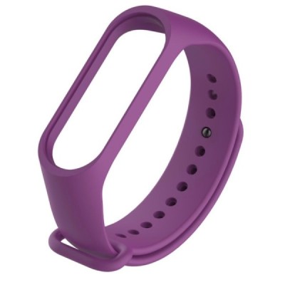 Viedā pulksteņa Xiaomi Mi Band 4 cietā silikona (TPU) siksniņa - bordo | Vacins.lv