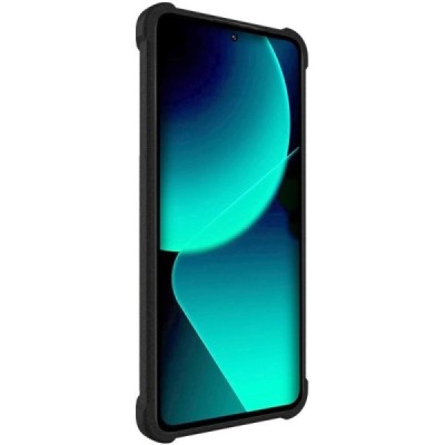 Xiaomi 13T (13T Pro) Imak pastiprinātas aizsardzības cieta silikona (TPU) melns vāciņš | Vacins.lv